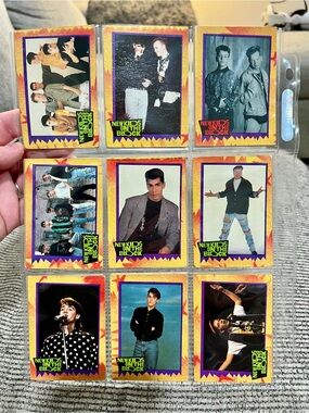 1989 New Kids on the Block Trading Cards, 18 count